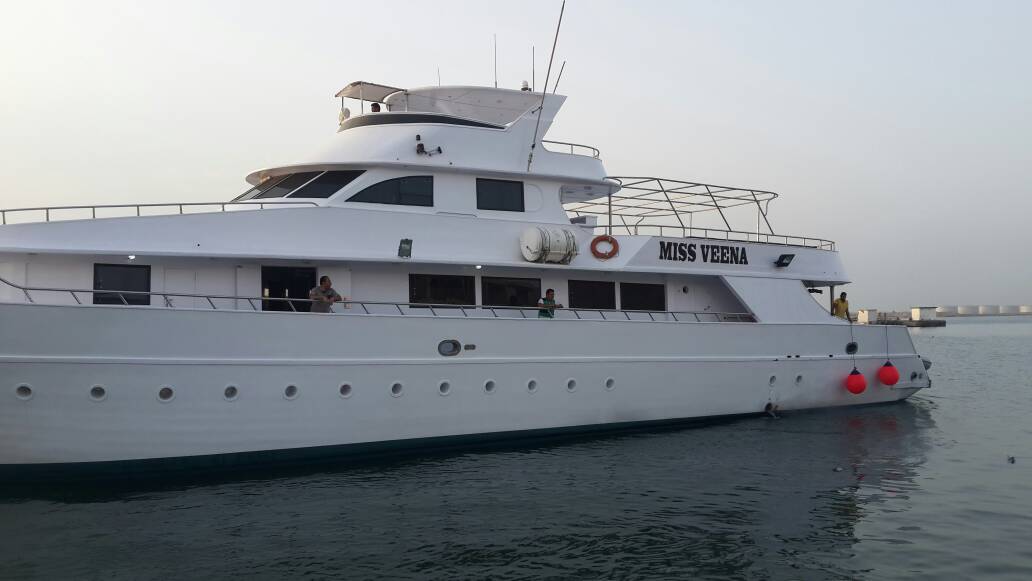 The Yacht "Miss Veena" visits the Port of Aden