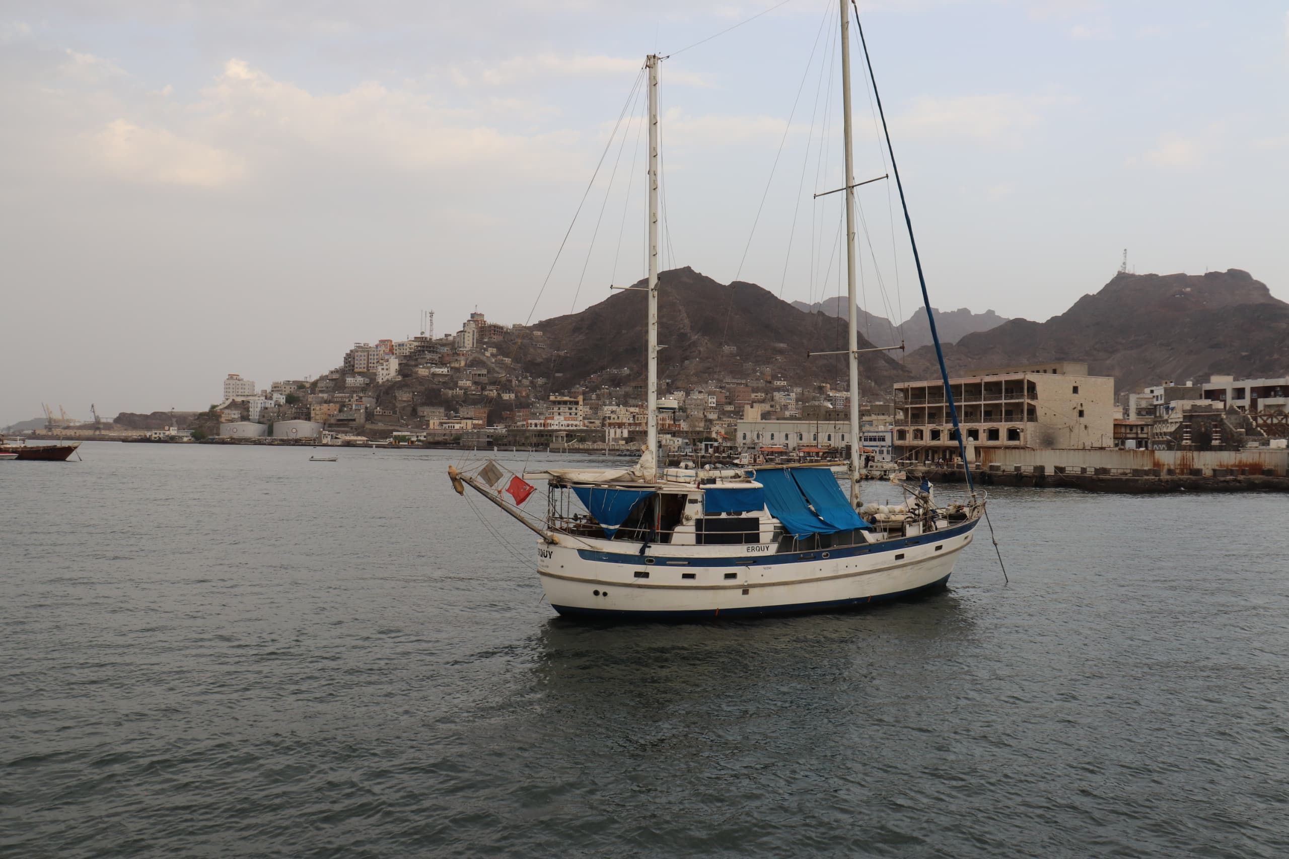 The Port of Aden welcomes the New Zealand sailing yacht ERQUY
